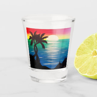 Twisted Palms Jamaican Sunset Schnapsglas