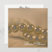 Twisted Pearls Brautparty Einladung (Vorne/Hinten)