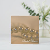 Twisted Pearls Brautparty Einladung (Stehend Vorderseite)