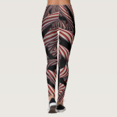 Twisted Peppermint Holiday Fraktal Leggings (Rückseite)