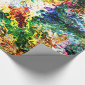 Twisted Rainbow Vapors Drei Geschenkpapier (Ecke)