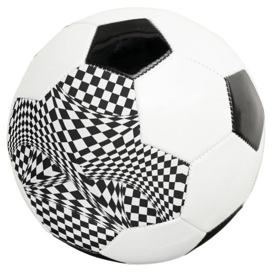 Twisted Schachbretts von Kenneth Yoncich Fußball (Dreiviertel)