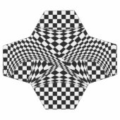 Twisted Schachbretts von Kenneth Yoncich Fußball (Flach)