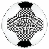 Twisted Schachbretts von Kenneth Yoncich Fußball (Vorderseite)