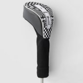 Twisted Schachbretts von Kenneth Yoncich Golf Headcover (angewinkelt)