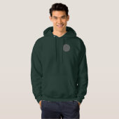 Twisted Schachbretts von Kenneth Yoncich Hoodie (Vorne ganz)