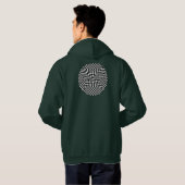 Twisted Schachbretts von Kenneth Yoncich Hoodie (Schwarz voll)