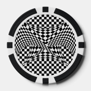 Twisted Schachbretts von Kenneth Yoncich Pokerchips