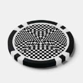 Twisted Schachbretts von Kenneth Yoncich Pokerchips (Einzeln)