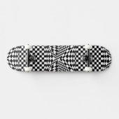 Twisted Schachbretts von Kenneth Yoncich Skateboard (Horizontal)