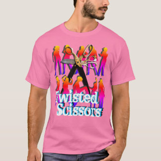 Twisted Scissors Dancing Ladys Scrapbook T - Shirt