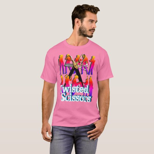 Twisted Scissors Dancing Ladys Scrapbook T - Shirt (Vorne ganz)