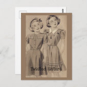 Twisted Sisters Postkarte (Vorne/Hinten)