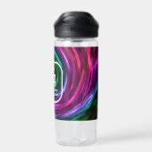 Twisted Smoke Monogram Aqua Trinkflasche (Rückseite)