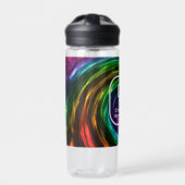 Twisted Smoke Monogram Aqua Trinkflasche (Vorderseite)
