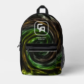Twisted Smoke Multicolor Bedruckter Rucksack (Vorderseite)