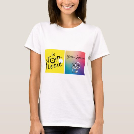 Twisted Spinners Tour de Fleece T - Shirt (Vorderseite)