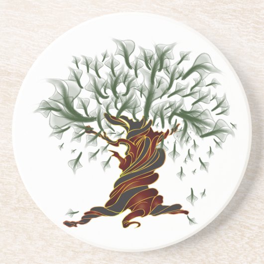 Twisted Tree Getränkeuntersetzer (Vorne)