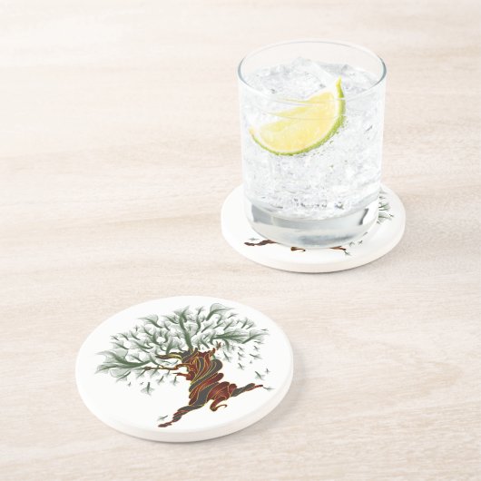Twisted Tree Getränkeuntersetzer (Seite)