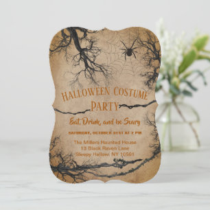 Twisted Tree Halloween-Einladung Einladung