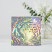 Twisted Tree & Quote Karte (Stehend Vorderseite)