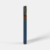 Twisted Tree with Blue background iPhone Hülle (Rechte Seite)