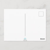 Twisted Tree with Blue background Postkarte (Rückseite)