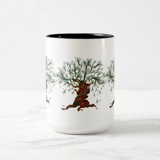 Twisted Tree Zweifarbige Tasse (Mittel)
