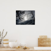 Twisted Trees Winter Storm Cloud Sky Poster (Küche)