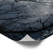 Twisted Trees Winter Storm Cloud Sky Poster (Ecke)