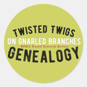 Twisted Twigs Genealogy Stickers