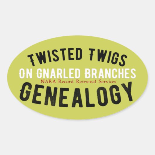 Twisted Twigs Genealogy Stickers (Vorderseite)