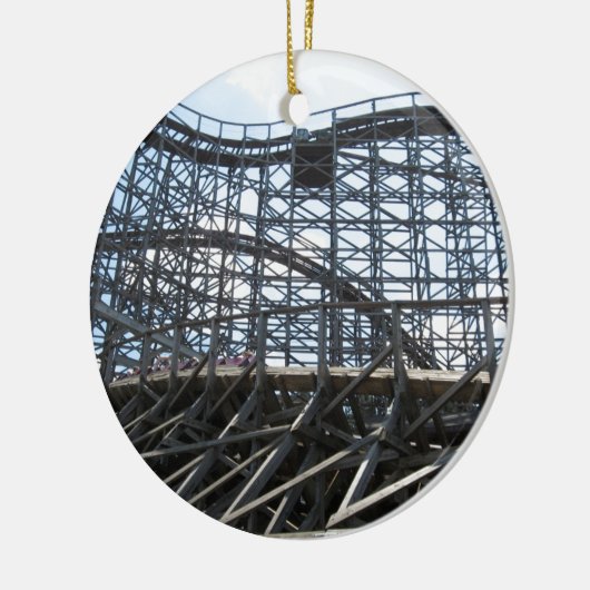 Twister-Rollen-Untersetzer Knoebels Keramik Ornament (Links)