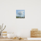 Twister-Wolkenbild Poster (Küche)