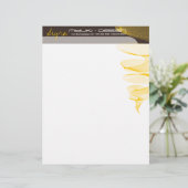 Twister Yellow Modern Designer Template Lethead Briefbogen (Stehend Vorderseite)