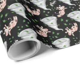 Twisters Tornado Gift Wrapping Paper - Black Geschenkpapier