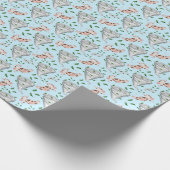 Twisters Tornado Gift Wrapping Paper - Blue Geschenkpapier (Ecke)