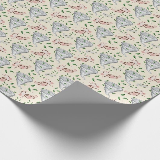 Twisters Tornado Gift Wrapping Paper - Cream Geschenkpapier (Ecke)