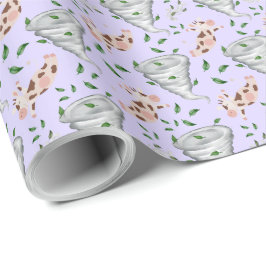Twisters Tornado Gift Wrapping Paper - Purple Geschenkpapier