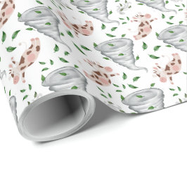 Twisters Tornado Gift Wrapping Paper - White Geschenkpapier