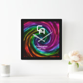 Twisting Smoke Wanduhr (Zuhause)