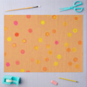Twisty Polka Dot Spirals Orange Tissue Paper Seidenpapier (Basteln)