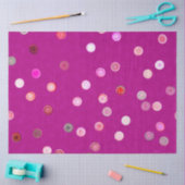 Twisty Polka Dot Spirals Pink Tissue Paper Seidenpapier (Basteln)