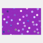Twisty Polka Dot Spirals Tri-Color Geschenkpapier Set (Vorderseite 3)