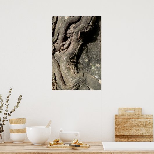 Twisty Tree Bark Poster (Küche)