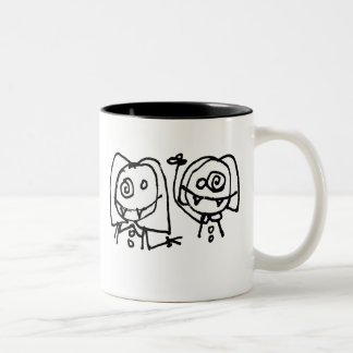 Twitarded Mädchen-Tasse Zweifarbige Tasse