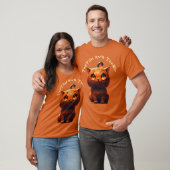 Twitch und Twirl Pumpkin Cat T-Shirt (Unisex)