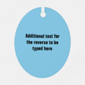 Twitcher / Birdwatcher - Slogan und Name hinzufüge Ornament Aus Metall (Rückseite)