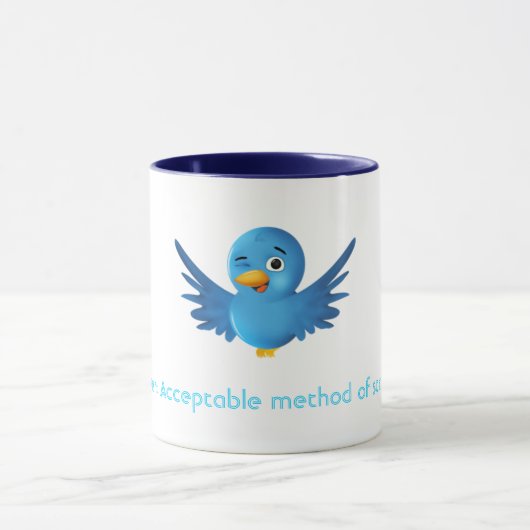 Twitter: Annehmbare Methode des Anpirschens Tasse (Zentrum)