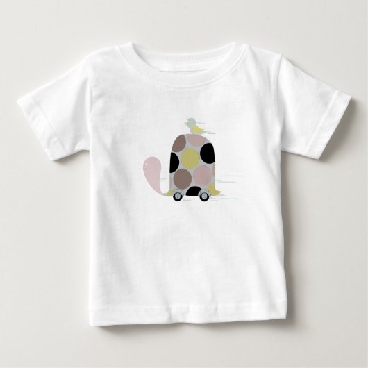 Twitter auf einem Turtle Stone Untersetzer Teddy B Baby T-shirt (Vorderseite)